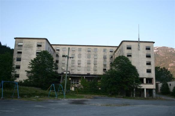the old hotel, all glass gone, at the time , the second largest hotel in B.C.