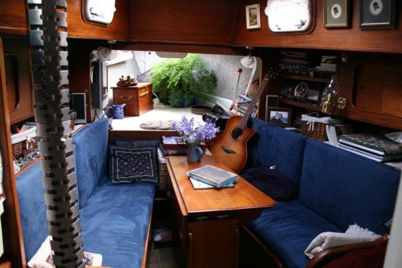 Another peek, the big fern is gone now......