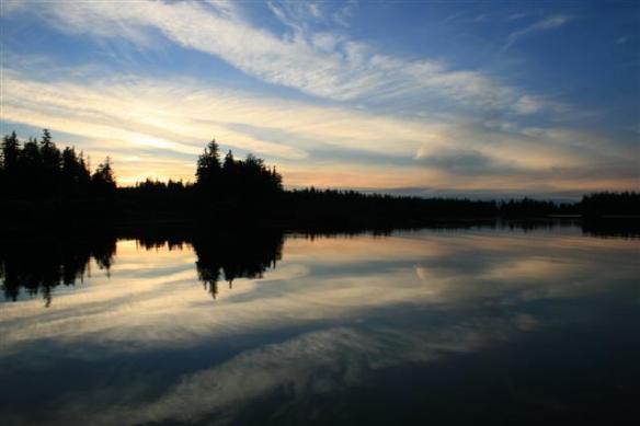 Sunset at Coffman Cove.