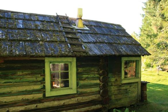Old log cabin, in very good shape,in Meyers Chuck.