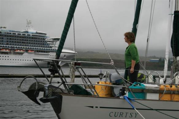 Cruise ship in Ketchikan.
