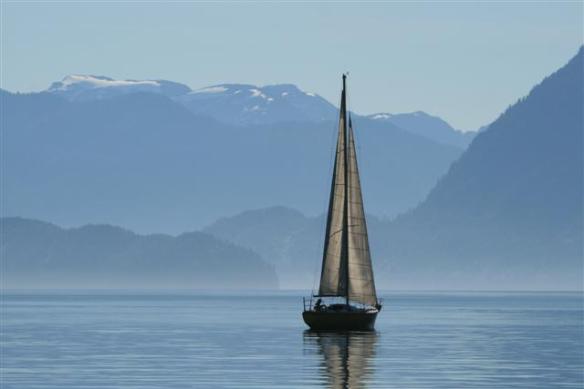 We met a lone sailor.....