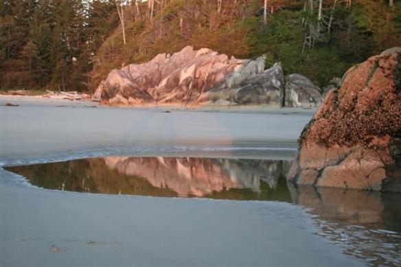 Beautiful reflections in the sunset.