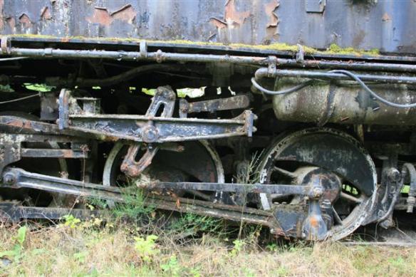 slowly rusting away, nature is taking over.....