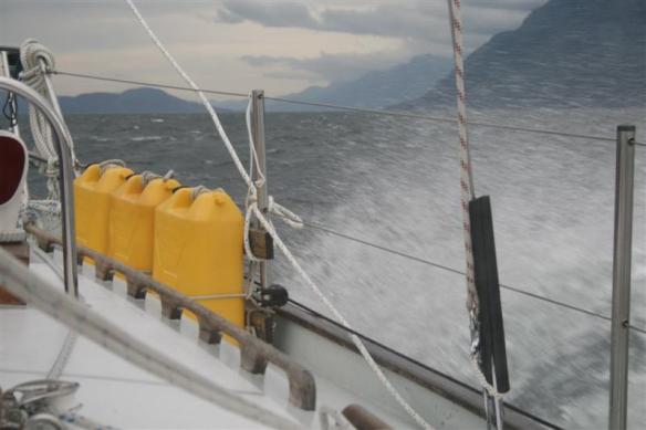 A wild and cold day in Johnstone Strait.