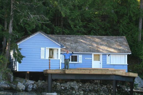 Dave , working hard on the new deck.