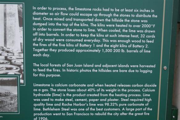 All about the lime stone kilns.