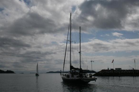 SV Baraka Bashad, she is a Phyl Rhodes design ketch,a very capable ship.