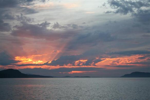 Sunset in James Bay.