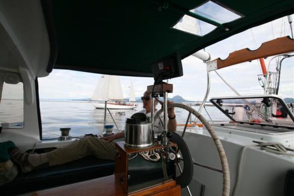 The skipper, waiting and waiting.........