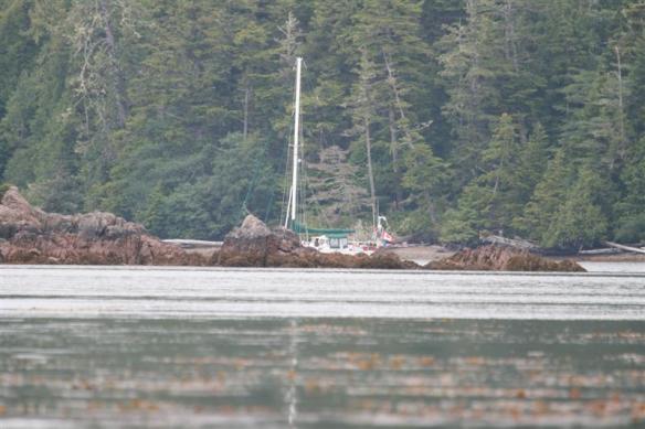 Curtsy, tucked in nicely in Sea Otter Cove.