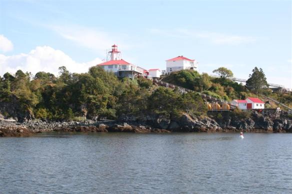 lighthouse at Friendly Cove on Nootka Island.