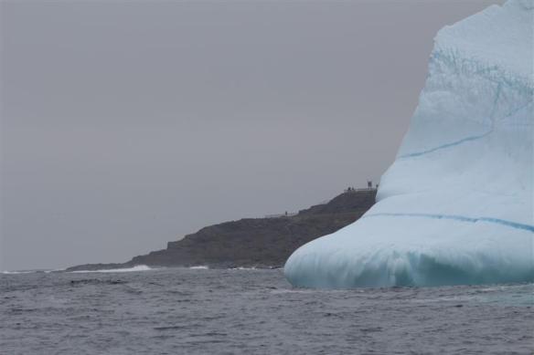 This berg rests in water, 80 meters deep,just to give an idea how much ice is down below!