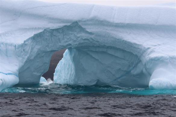 Grotto in an iceberg.