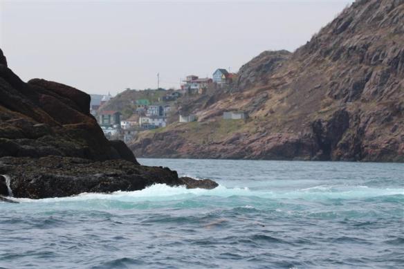 Entrance into the harbor.
