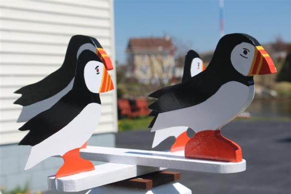 Never did see a Puffin, so these wooden ones will just have to do!!!!!!!!