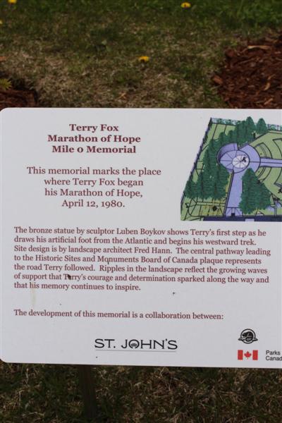 Terry Fox memorial.