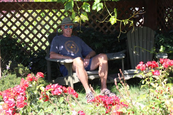 Bert in his little shady spot!!