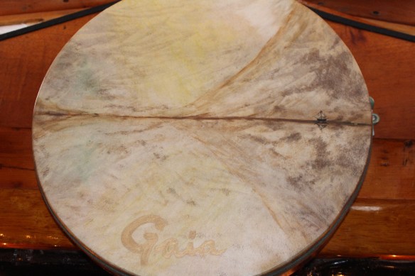 A drum, i believe made for Nancy, look at the tiny sail boat detail.