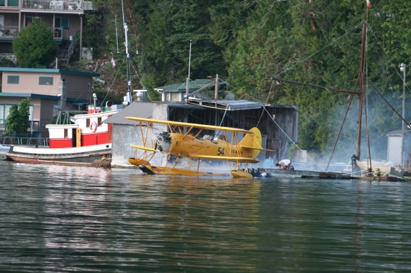 Bill taking off from Hospital Bay.