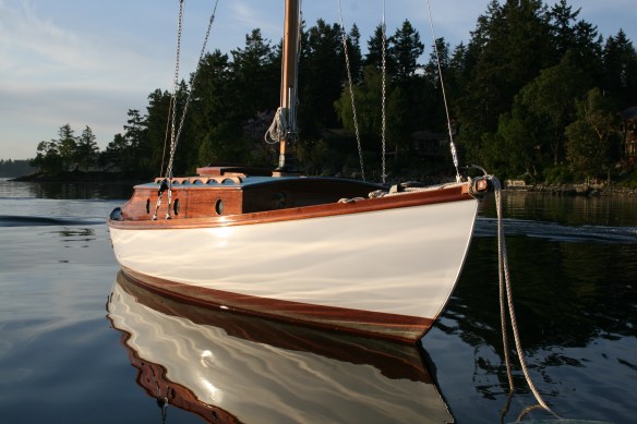 SV BALANDRA in the setting sun.