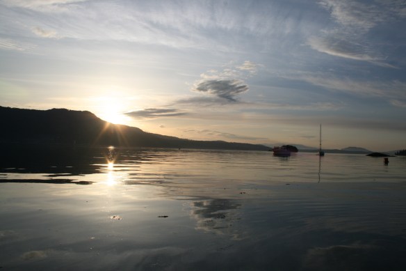 Evening sky in Brentwood Bay