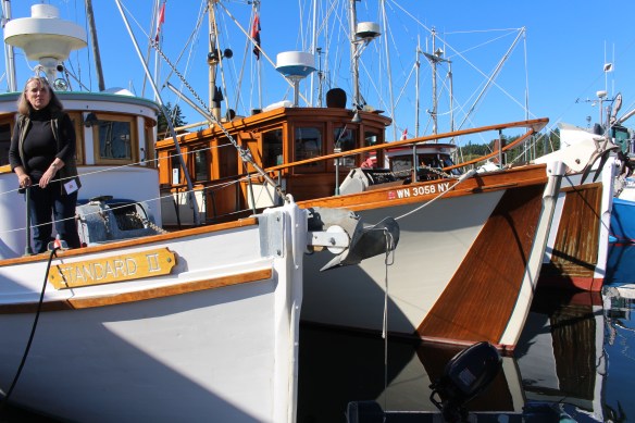 Proud owner, inviting us on board.